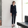 IWY/秋冬款藏青西装小腿裤套装气质高端干练一粒扣商务接待职业装CP1909 商品缩略图0