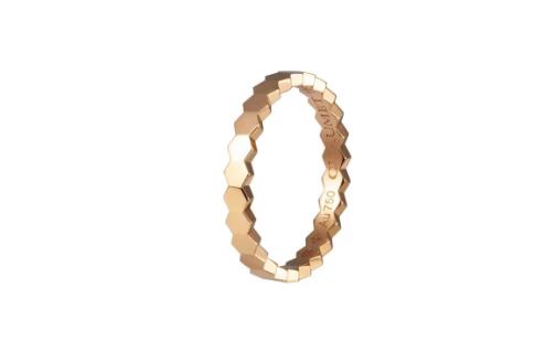 Chaumet尚美巴黎 BEE MY LOVE系列 爱· 巢金蜂巢 宽2.5mm 玫瑰金 戒指  女款 商品图0