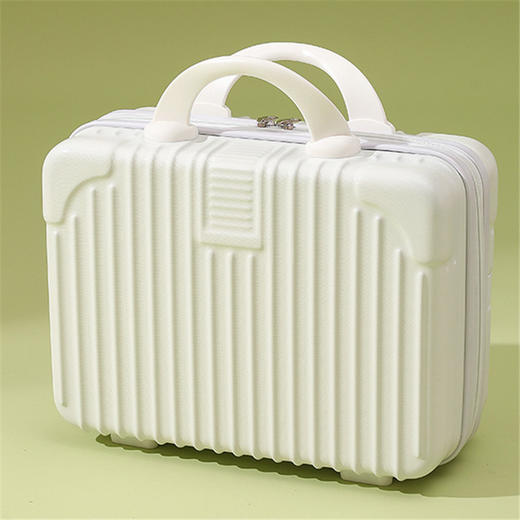 「数色可选！高颜值出行」复古手提箱14寸化妆箱小行李箱迷你伴手礼小型轻便密码箱旅行箱包 商品图0