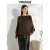 VIMAGE纬漫纪秋季新款落肩圆领慵懒时尚毛衣针织衫VC2401306 商品缩略图12