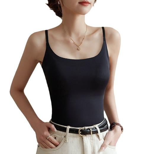 【2件更实惠】冰丝吊带，美背显瘦；自带胸垫，内外皆可穿。无痕设计，透气薄款；长衣遮臀，打底必备。 商品图8