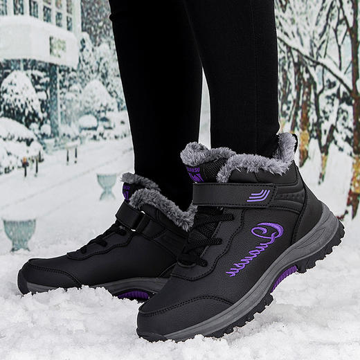 冬季【东北大棉鞋】防滑老人鞋 保暖健步鞋女 加绒加厚妈妈鞋 户外雪地靴 商品图2