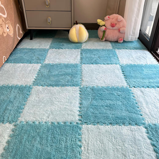 【床边毛绒地毯】卧室满铺拼接泡沫地垫可裁剪少女房间榻榻米垫子家用。ry 商品图12