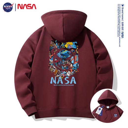 NASA 加绒款卫衣集合 男女同款 加绒加厚 慵懒显瘦 多款可选 商品图12