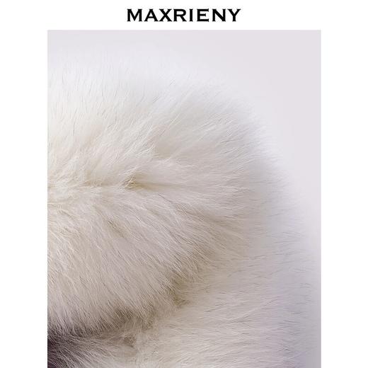 MAXRIENY2024时尚女士连帽收腰中长款加厚保暖冬季冬羽绒服大毛领(货号:MF85DC754) 商品图1