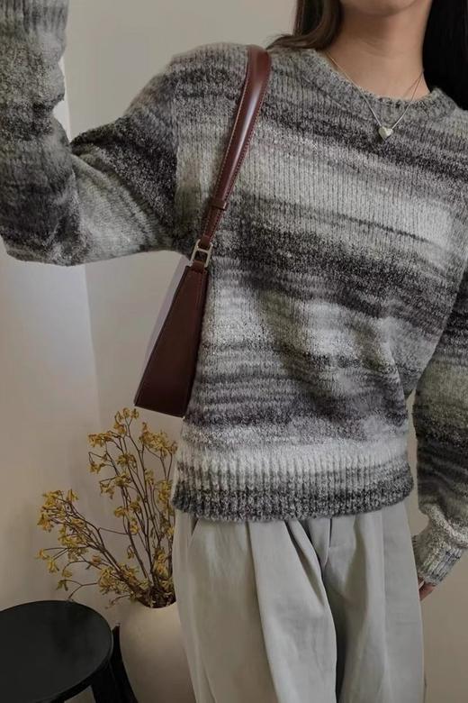 LNNNS 自然韩版条纹针织上衣 19070 商品图0