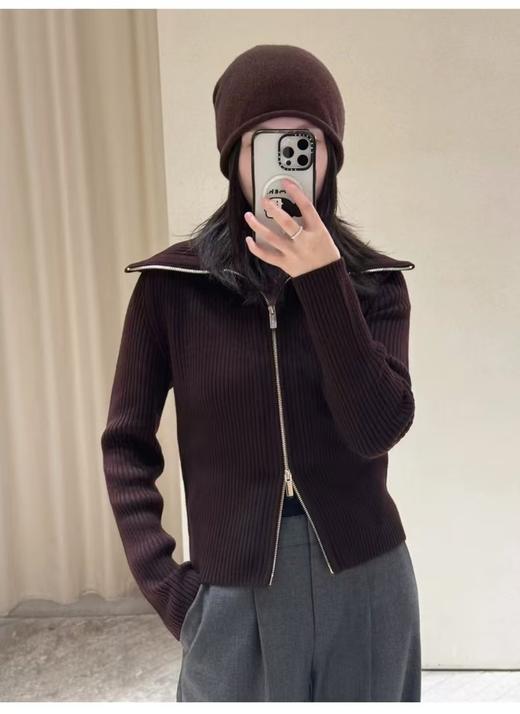 小禾！松弛且高及｜翻领/立领 羊毛花纱针织开衫毛衣【包邮/清仓不退换。 商品图3