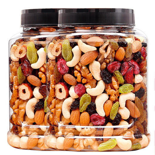 厂家直销 童年记忆老家特产零食网红零食  俏美味坚果混合每日坚果仁核桃干果孕妇零食大全罐装 商品图4