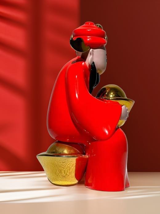 禁止悲伤 抱财神 小众创意礼品潮流艺术品雕塑桌面摆件 商品图3