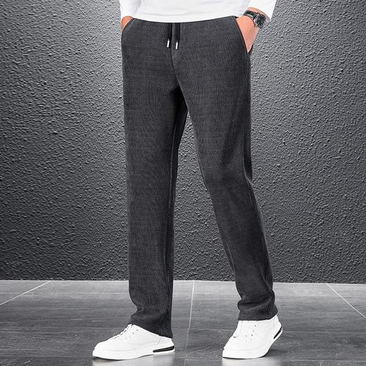 【俄秘绒】圣得西男士系带微弹宽松长裤秋冬新款保暖休闲裤男2462921032 商品图2