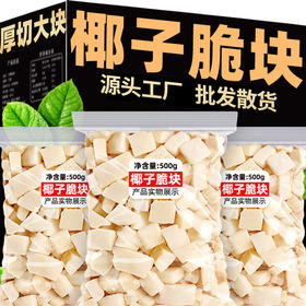 椰子脆块椰子片脆片椰子肉香烤椰子角椰子海干南特产休闲网红零食童年记忆老家特产零食网红零食
