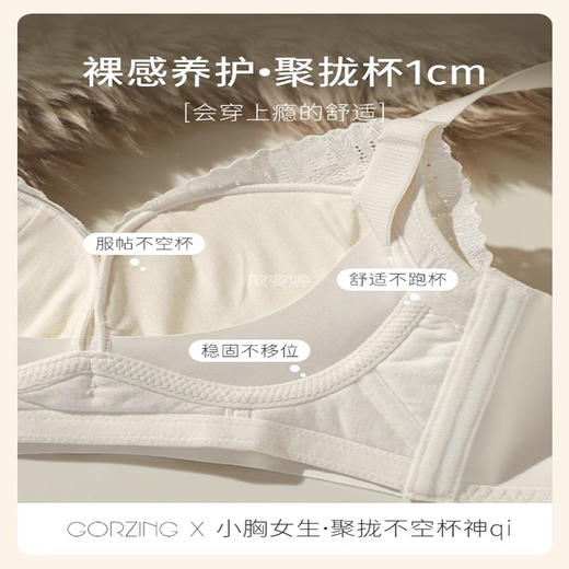 调整型内衣女聚拢小胸显大收副乳防下垂上托品牌薄款胸罩文胸套装 商品图2