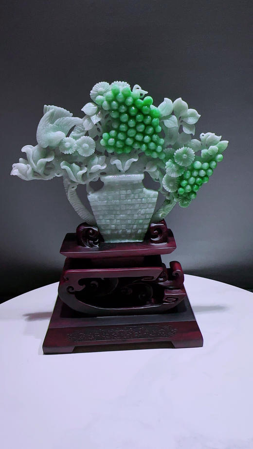 620489翡翠摆件【平安富贵】 商品图5