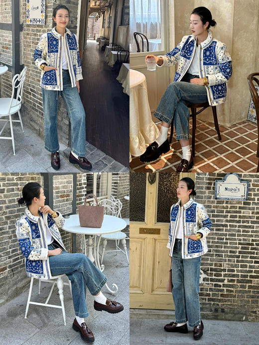 HIDEMI 多重水洗可拆卸腰带式阔腿九分裤牛仔裤 商品图4