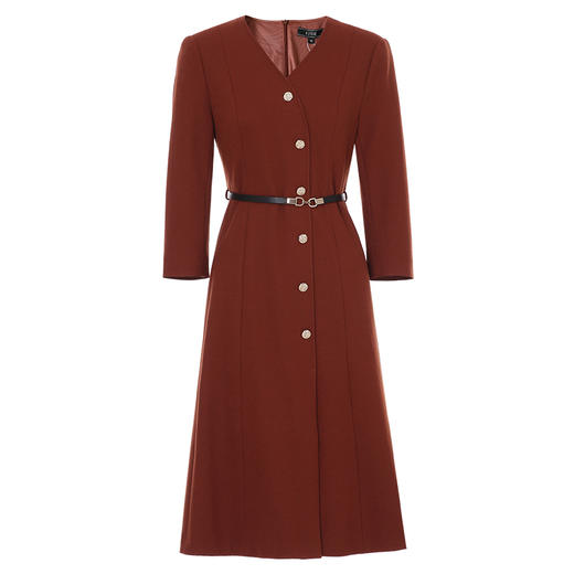 EITIE爱特爱冬季新款法式优雅气质显瘦连衣裙7607315 商品图5