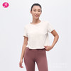 一梵PiMa棉短款侧边开叉宽松 2色短袖瑜伽T恤上衣 商品缩略图12