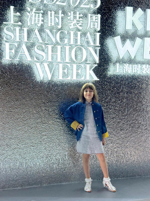 盛唐牡丹| 儿童Kids Series 新中式牛仔宋锦外套-红色/黄色袖口可选(4-6岁) 商品图6