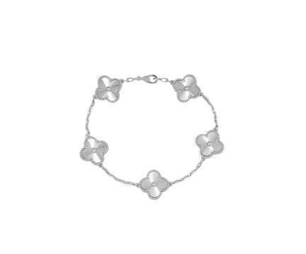 Van Cleef & Arpels梵克雅宝 休闲时尚舒适 18k白金 手链 女款 银色 商品图0