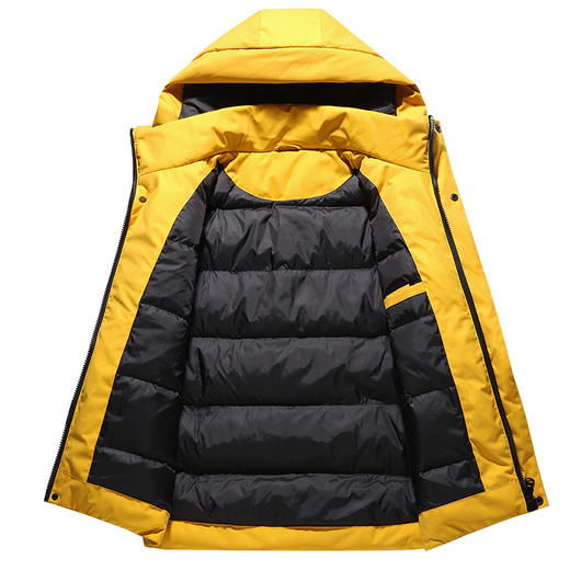 【新款DXC】大依优型大码连帽羽绒服90白鸭绒保暖加厚加肥加大上衣男士外套胖子 商品图5