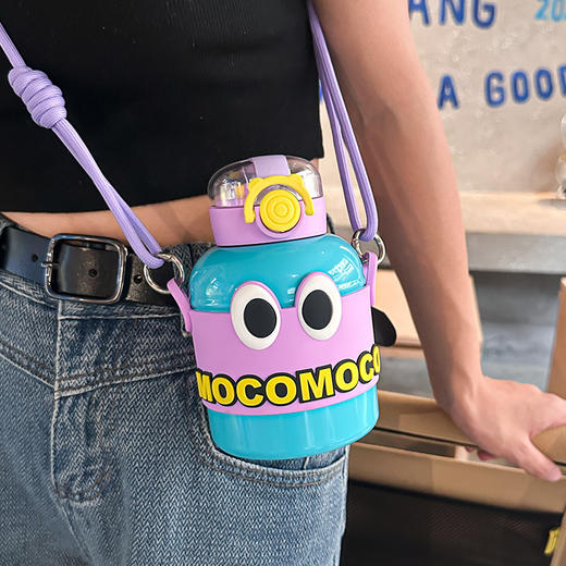 「四款配色！大肚保温杯」新款高颜值吨吨保温杯316不锈钢吸管杯多巴胺儿童水壶大肚水杯餐饮用具 商品图3