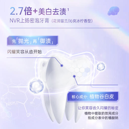 上扬（NVR） 酵素焕白牙膏 沁爽冰柠190g 商品图2