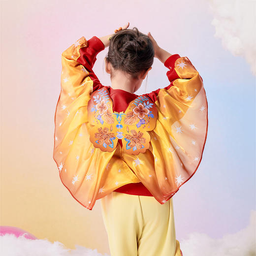 年衣童装女童卫衣长袖早秋新款儿童印花上衣女宝甜美蝴蝶造型T恤 商品图4