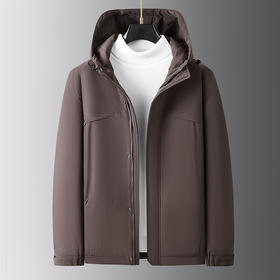 【新款DDP】大依优型大码棉服棉衣连帽加绒外套加肥加大上衣男士外套胖子