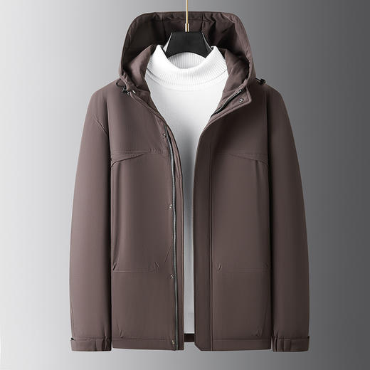 【新款DDP】大依优型大码棉服棉衣连帽加绒外套加肥加大上衣男士外套胖子 商品图0