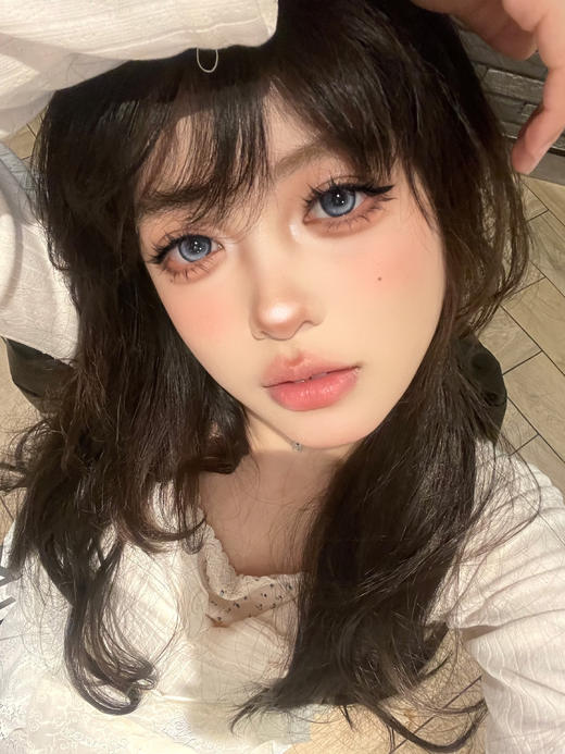 【大直径】MOREA-清泉羽翼蓝-14.5mm 【年抛 0-1000度 含525/575】 商品图8