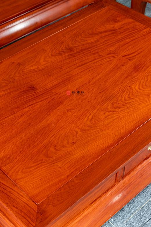 红桥红  家具严选  缅甸花梨（大果紫檀）【嵌云石 梳背沙发 123六件套】 商品图8