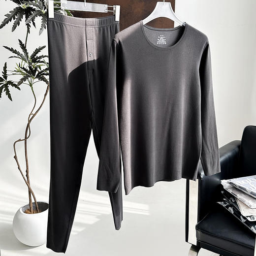 【科技循环暖】官网899！蚕丝羊绒蛋白混纺保暖内衣套装男女款发热抗寒内搭打底情侣同款 商品图6