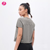 一梵PiMa棉短款侧边开叉宽松 2色短袖瑜伽T恤上衣 商品缩略图8