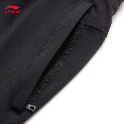 李宁防泼水运动裤长裤男四面弹直筒健身运动长裤AYKU103 商品图9