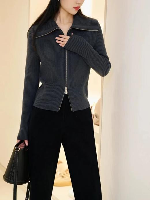 小禾！松弛且高及｜翻领/立领 羊毛花纱针织开衫毛衣【包邮/清仓不退换。 商品图8