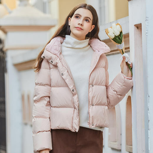 Famecoco范可儿肯豆短款美拉德羽绒服女冬FAB8AJ006 商品图3