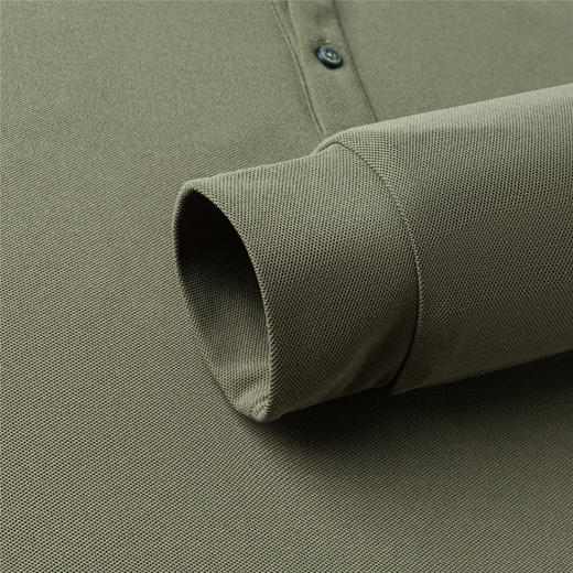 【7A抗菌】罗蒙春秋男装长袖POLO衫男士撞色领商务休闲打底长袖翻领男T恤 商品图11