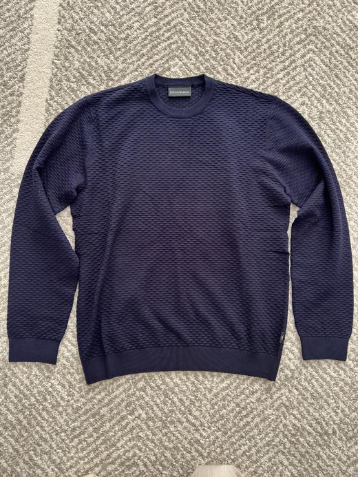 Emporio Armani老钱风提花工艺毛衣针织衫 商品图3