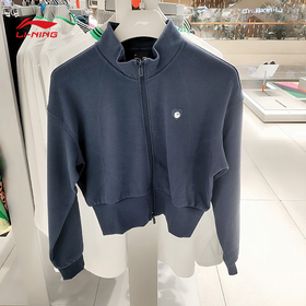 【L断码】李宁LINING秋款女子户外棉质防泼蓄温运动休闲夹克外套AWDU442【库存有限，如无货将做退款，介意慎拍！】