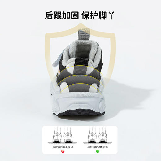 贝贝怡加绒秋冬新款男女宝宝运动鞋柔软舒适魔术贴休闲鞋ZB4DX015 商品图11