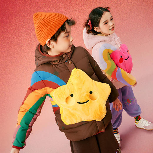 年衣蛇么都旺2025年儿童羽绒服宝宝冬新款男女童短款国风造型款外套加厚保暖 商品图5