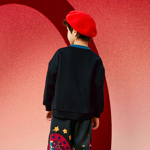 年衣蛇么都旺卫衣童装男女童卫衣秋冬儿童长袖t恤女童打底衫宝宝套头上衣加绒（送独占鳌头拼图） 商品图10