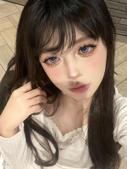 【大直径】MOREA-清泉羽翼蓝-14.5mm 【年抛 0-1000度 含525/575】 商品图7