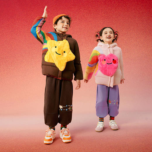 年衣蛇么都旺2025年儿童羽绒服宝宝冬新款男女童短款国风造型款外套加厚保暖 商品图3