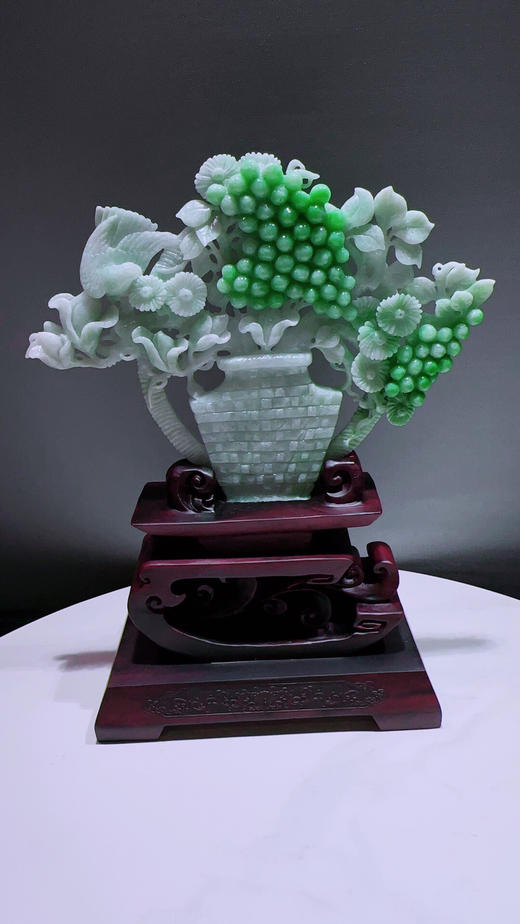 620489翡翠摆件【平安富贵】 商品图4