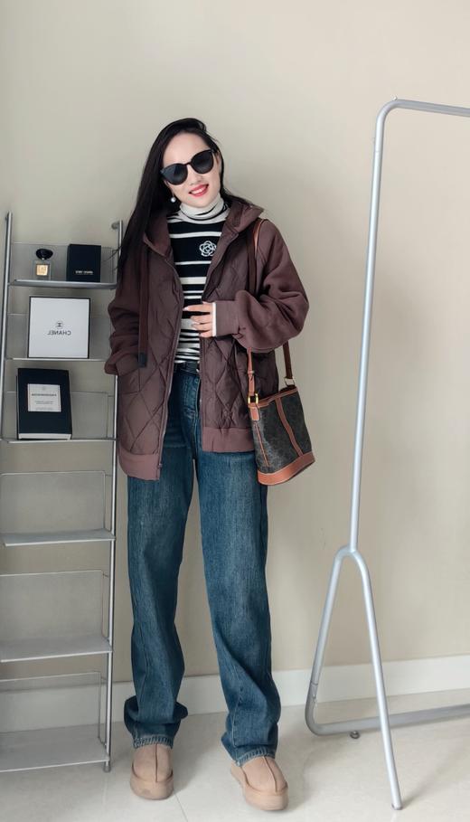 山茶花定位条100超级羊毛堆堆领打底衫 商品图9