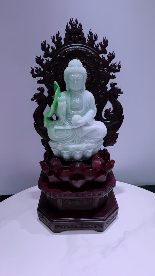620495翡翠摆件【佛祖 大日如来】 商品图4