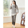 Famecoco范可儿秋冬气质显瘦圆领半开襟设计感保暖舒适套头毛衫F228DB013 商品缩略图4