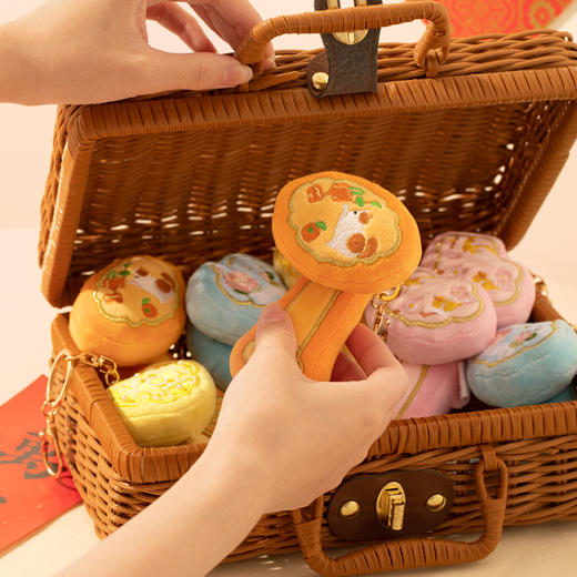 【故宫挂件】事事如意毛绒钥匙扣汽车书包小挂件博物馆文创礼物 商品图3