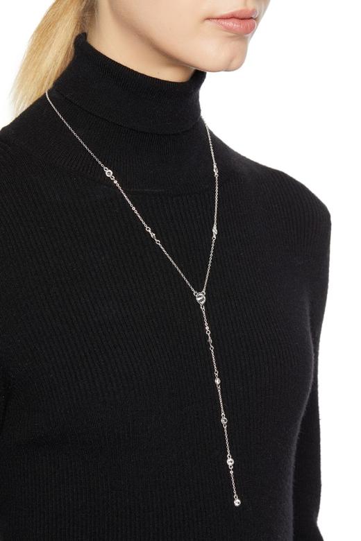 OCTAVIA Y字形锆石长项链 4164 商品图0