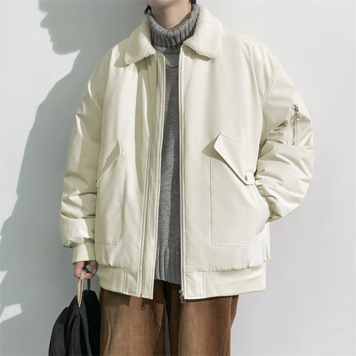 【新款DXC】大依优型大码翻领棉服保暖棉衣加厚加肥加大上衣男士外套胖子潮款 商品图4